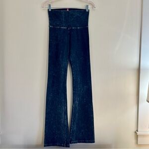 Hard Tail Dark Charcoal Bootleg Flare Fold down tall Leggings